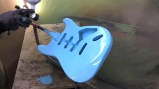 Покраска деки Fender Stratocaster
