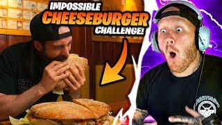 TIM REACTS TO IMPOSSIBLE CHEESEBURGER CHALLENGE