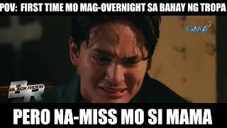 'Yung first time mong mag-overnight sa bahay ng tropa pero na-miss mo si Mama | Black Rider