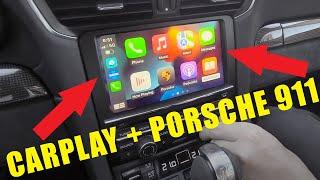 Wireless CarPlay and AndroidAuto in Porsche 911 2012 2013 2014 2015 2016 touch screen PCM3.1