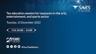 Tax education session for taxpayers in the arts, entertainment and sports sector
