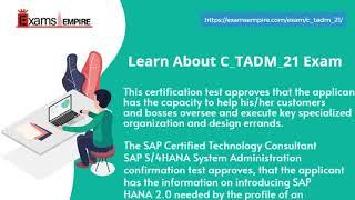 C_TADM_21 | SAP Certified Technology Associate - SAP S/4HANA System Administration