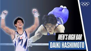 Daiki Hashimoto spectacularly wins gold on the Men's High Bar ‍️