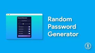 Random Password Generator with HTML, CSS, & JavaScript - Live Coding | EL Creative Media