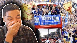 TARTAN ARMY ON TOUR!!! American Reacts to SCOTTISH FOOTBALL FANS