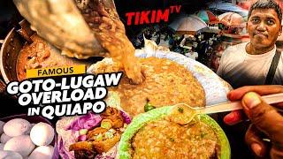 Viral GOTO LUGAW QUIAPO STREET FOOD | Eddie Wow Lugaw Goto Story | TIKIM TV