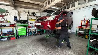 Nissan Note Brake Discs And Pads Replacement And Fiat 500 Rear Shocks Change