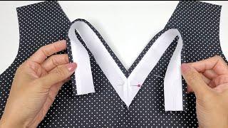  If you do all these steps you don't have any difficulty while sewing V neckline | Sewing Tips