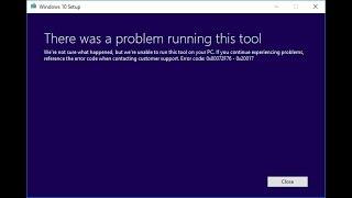 Windows Media Creation Tool Error "There was a problem running this tool" [Solution]