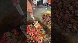 Road Side Small Dhaba Tawa Kaleji | Khyber Bazar Tawa Kaleji | Peshawar Kaleji Fry #foodpakistan