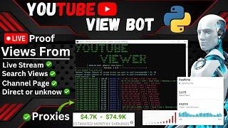 Youtube View Bot || Youtube View Software Using Python 2023