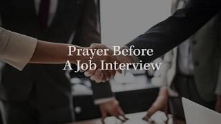 Prayer Before A Job Interview