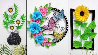 Paper craft for home decoration | Paper flower wall decor |Unique wall hanging craft Cardboard craft