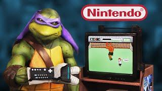 Can Donatello Beat Mike Tyson's Punch-Out With The Power Glove?? | TMNT Action Figure Diorama