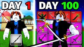I Survived 100 Days in Blox Fruits!