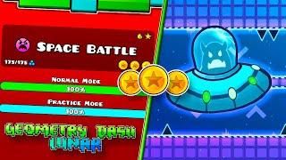 "Space Battle" [All Secret Coins] By @GenaMorphosis | Geometry Dash: Lunar [2.2]