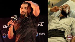 Robert Whittaker Reacts to Khamzat Chimaev illness “I was stressed”