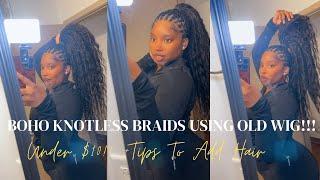 HOW TO: HUMAN HAIR BOHO BRAIDS| Tips & Easy way to add hair and curly ends!