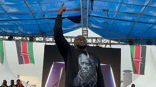 Khaligraph Brings Uhuru Park To A Stand Still At Gen Z Saba Saba Concert!!