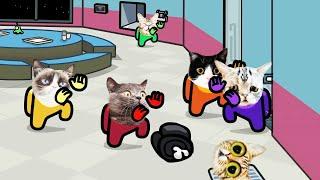 Among Us distraction dance animation Cats version #1