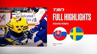 2025 World Junior Championship Highlights: Sweden vs. Slovakia