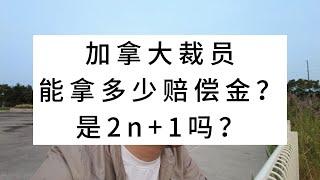 加拿大裁员能拿多少赔偿金？是2n+1吗？