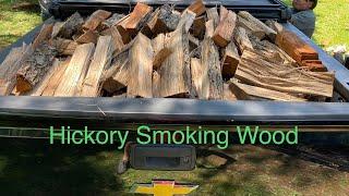 Splitting & Stacking Firewood and Selling Some Smoking Wood!