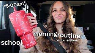 *realistic* 5:00am winter school morning + Christmas shopping ️