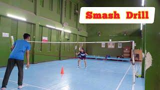 Badminton Training For Intermediate Player || Smash Drill || Pushti Patel