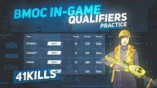 BMOC IN-GAME QUALIFIERS PRACTICE | 41 KILLS CHICKEN DINNER | how to qualify bmoc 2022 | Samar playz