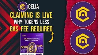 CELIA Claiming is Live | Why 50% Tokens Received | Gas Fee Needed #celiaexchange #celia