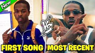 RAPPERS FIRST SONG vs RAPPERS MOST RECENT SONG 2021