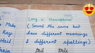 long vowel sounds/long vowel sound a,e/homophones of a,e/rhyming words