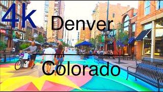 Colorado travel : Big Blue Bear, Denver Downtown Walking Tour in 4K | UHD