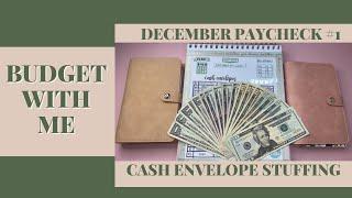 December Paycheck #1 Cash Envelope & Sinking Funds Stuffing (Beginner Friendly) | SimplyKay