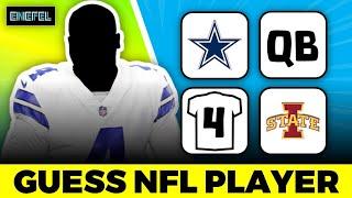  GUESS THE NFL PLAYER BY 4 CLUES (Team+Jersey Number+Position+College)