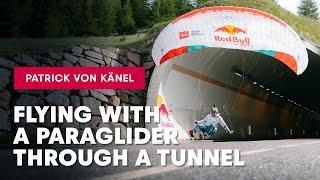 Flying With A Paraglider Through A Tunnel 🪂