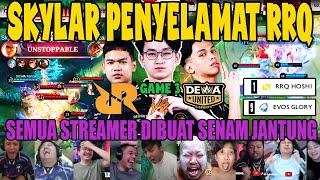 SEMUA STREAMER DIBUAT SENAM JANTUNG! REACTION STREAMER RRQ HAMPIR KALAH MPL S14 RRQ VS DEWA MATCH 3