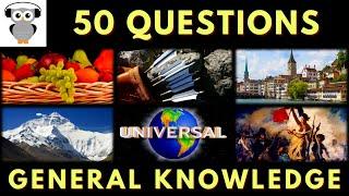 General Knowledge Quiz Trivia #163 | Fruits, Arrow Bag, Mount Everest, Universal Pictures, Painting