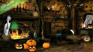 Ghostly Witch House Halloween Ambience | Witch, Fox, Crow, Fire, Howling Wolf, Spooky Night Sounds