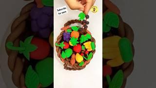 #viral Clay fruits  How to make fruits with clay #shorts #fruit