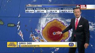 Hurricane Irma Update | Floridas Most Accurate Forecast with Greg Dee on Tuesday at 5AM