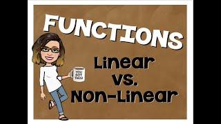 Linear vs  Nonlinear Functions