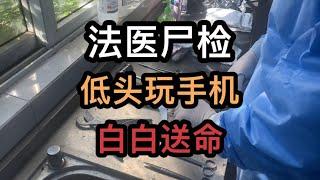 法医尸检提醒：过马路不要低头玩手机