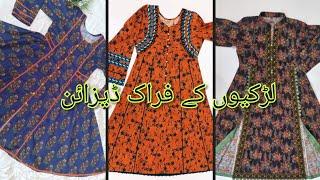 Latest Winter Frock Designs 2024 / Frock Designs cutting and stitching/ Printed frock designs ideas