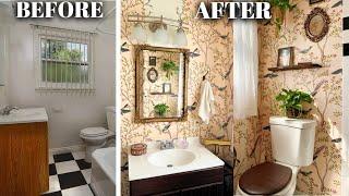 EXTREME SMALL BATHROOM MAKEOVER! VINTAGE VICTORIAN (DIY & Renter Friendly)