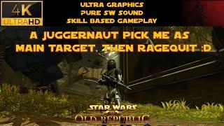 A Juggernaut picks me as main target, then ragequit - Concealment Operative | SWTOR PvP 7.3