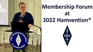ARRL Membership Forum at 2022 Dayton Hamvention®