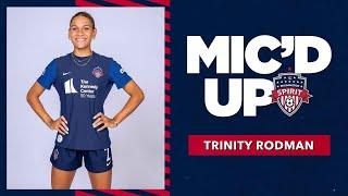 Trinity Rodman Mic'd Up at a Washington Spirit practice | 2022 Season