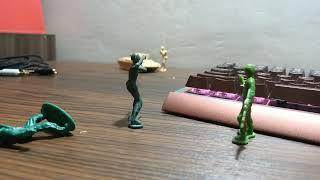 Bazooka reload test ( Army Men Stop Motion ) | Green Army Men Productions